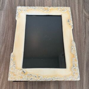 Anthropologie White with Swirl Aged Accents Picture Frame